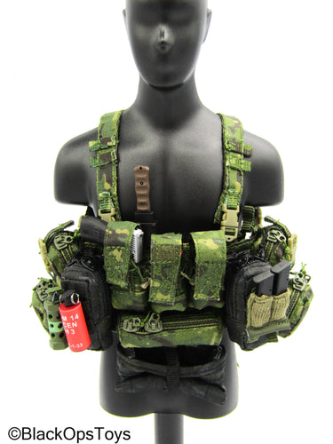 Private Military Contractor - Woodland Chest Rig w/Pistol & Gear Set