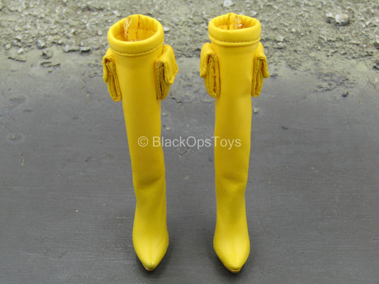 GI Joe Scarlett - Yellow Female Boots (Peg Type)