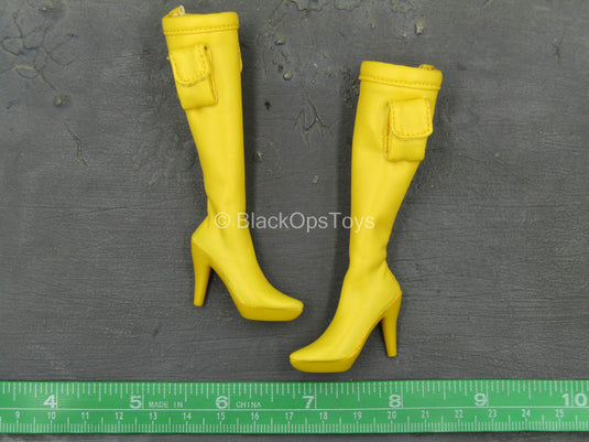 GI Joe Scarlett - Yellow Female Boots (Peg Type)