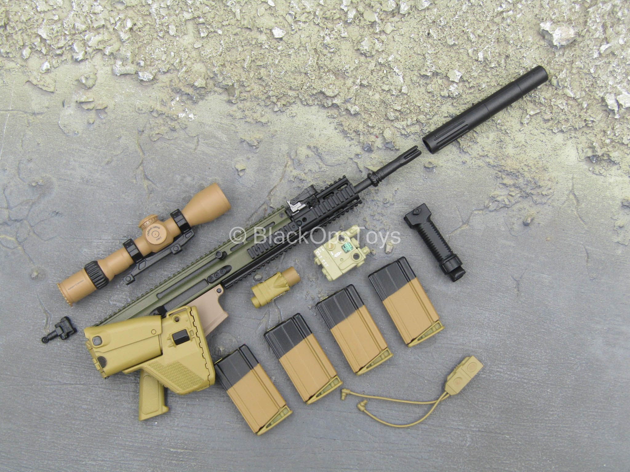 Sully Custom - SCAR-H Rifle w/Attachment Set – BlackOpsToys