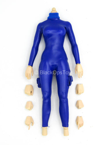 GI Joe Scarlett - Female Body w/Blue Body Suit, Hands & Stand