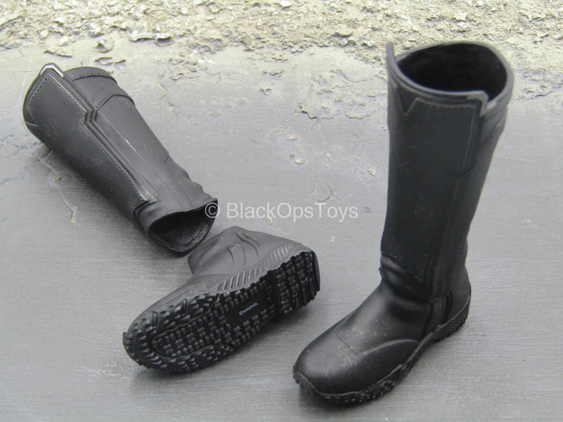 Load image into Gallery viewer, Avengers Endgame - Thor - Black 2-Part Boots (Peg Type)
