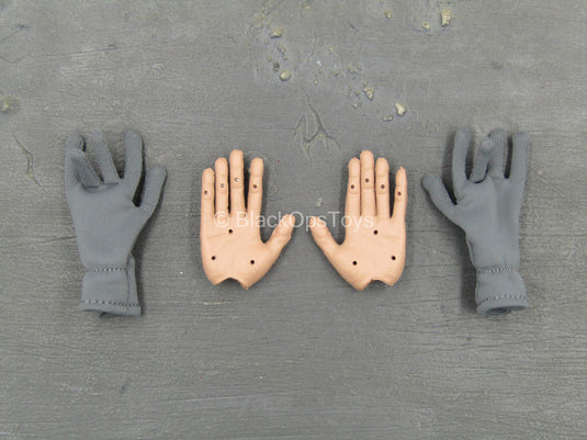 WWII - German Afrika Korps - Bendy Hand Set w/Grey Gloves
