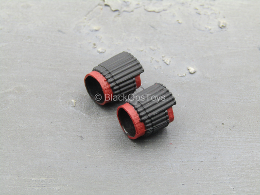 Endgame - Black Widow - Black & Red Wrist Cuffs