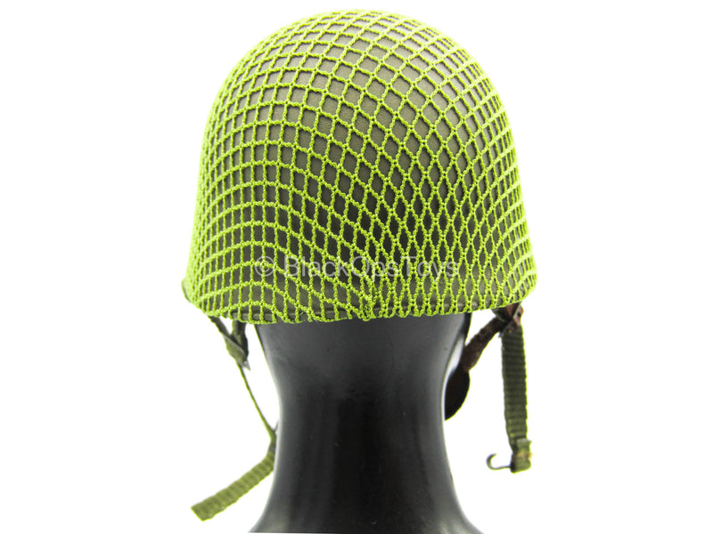 Load image into Gallery viewer, WWII - 101st Airborne Division - Green Metal Helmet
