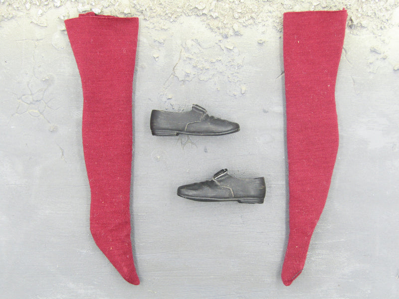 Load image into Gallery viewer, Live By The Sword - Blackbeard - Black Shoe Set (Foot Type)
