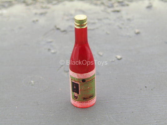 Red Alcohol Bottle