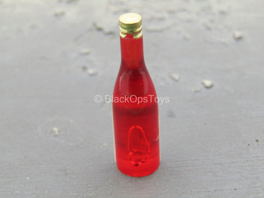 Red Alcohol Bottle