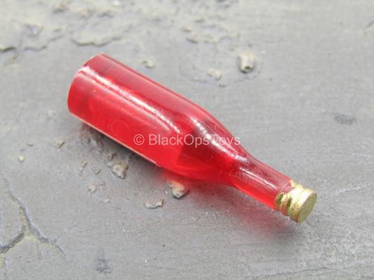 Red Alcohol Bottle