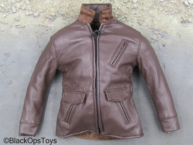Load image into Gallery viewer, Den Of Thieves - Brown Leather Like Jacket
