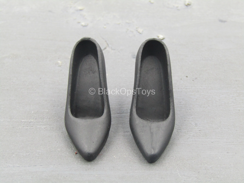 Load image into Gallery viewer, Female Business Wear - Black High Heel Shoes

