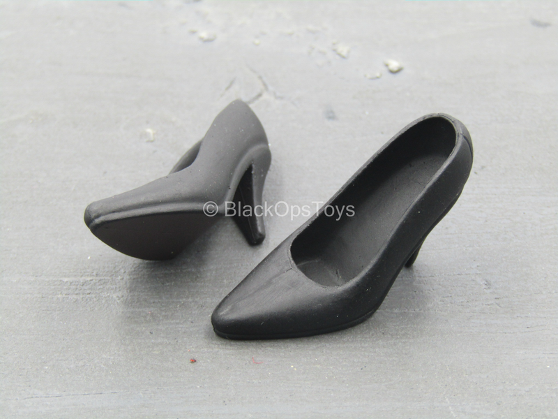 Load image into Gallery viewer, Female Business Wear - Black High Heel Shoes
