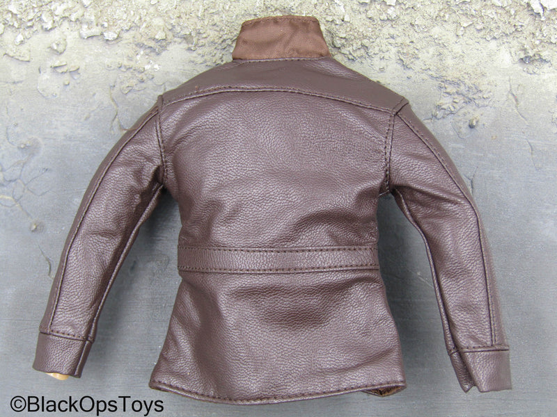 Load image into Gallery viewer, Den Of Thieves - Brown Leather Like Jacket

