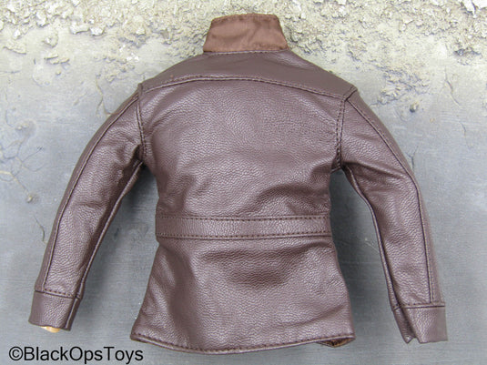 Den Of Thieves - Brown Leather Like Jacket