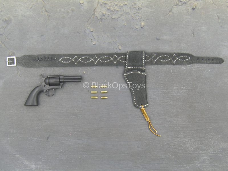 Load image into Gallery viewer, Barney Ross - Black Revolver w/Leather Like Holster (Type 1)
