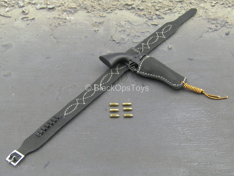 Load image into Gallery viewer, Barney Ross - Black Revolver w/Leather Like Holster (Type 1)
