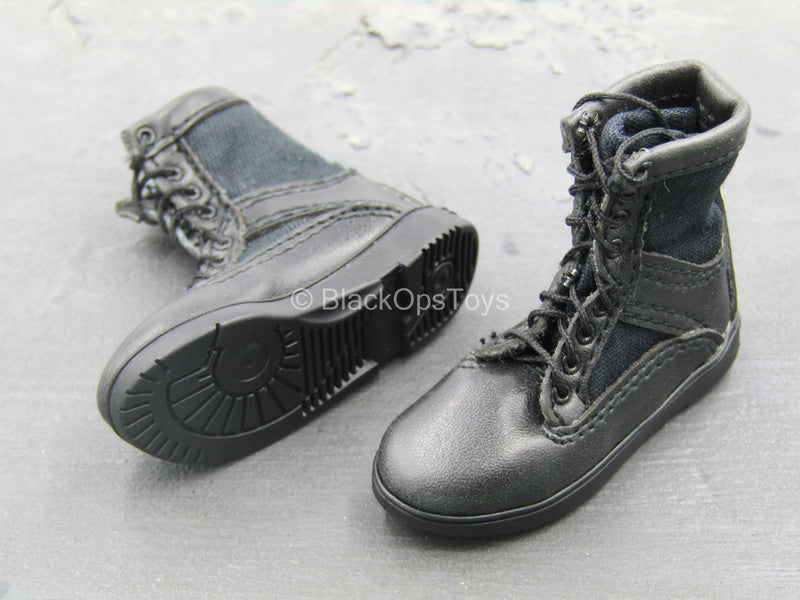 Load image into Gallery viewer, Speed - LAPD SWAT - Black Combat Boots (Foot Type)
