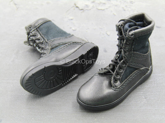 Speed - LAPD SWAT - Black Combat Boots (Foot Type)