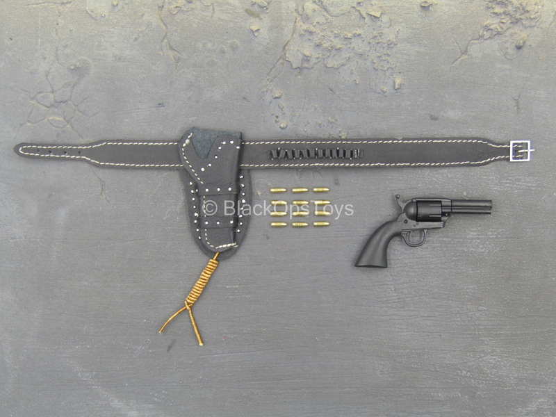 Load image into Gallery viewer, Barney Ross - Black Revolver w/Leather Like Holster (Type 3)
