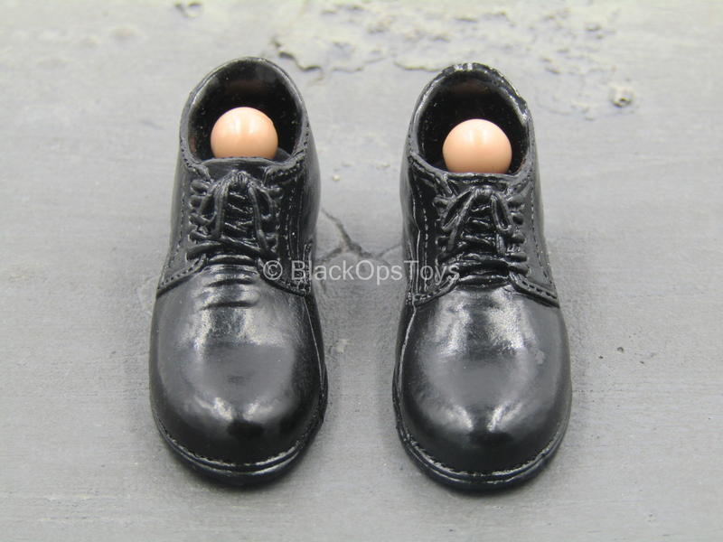 Load image into Gallery viewer, Men&#39;s Homme Select Suits - Black Shoes w/Pegs (Peg Type)
