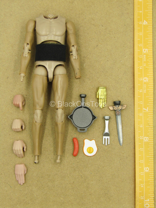 1/12 - WWII - Bean-Gelo Iron Hand - Male Base Body w/Magnetic Hands