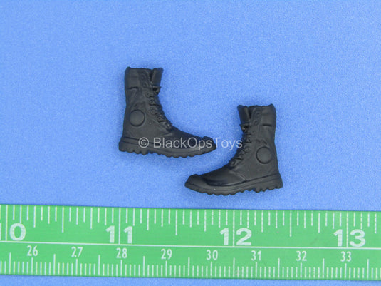 1/12 - Custom - Female Black Slender Boots (Peg Type)