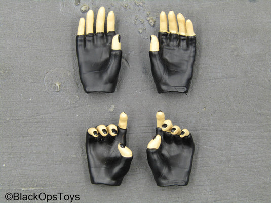 Doomsday Rat - Female Black Fingerless Gloved Hand Set
