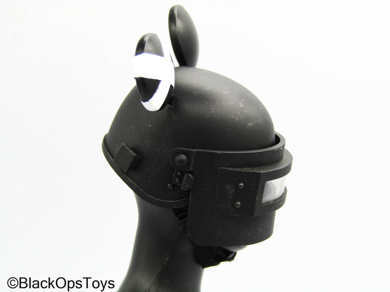 Load image into Gallery viewer, Doomsday Rat - Black Riot Helmet w/Mouse Ears
