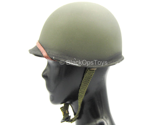 WWII - U.S. Army Rangers - Green Metal Helmet