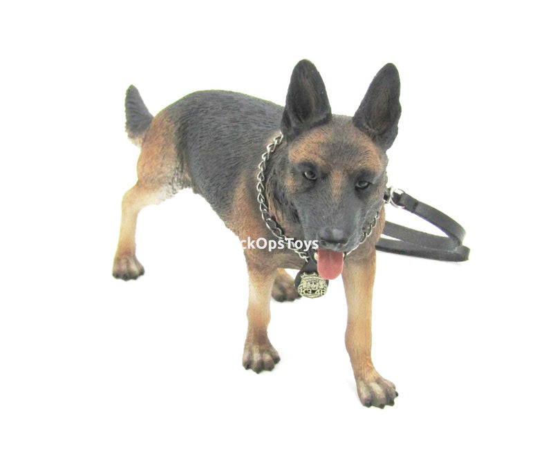 Load image into Gallery viewer, Police ESU K-9 Division - German Shepherd w/Metal Leash &amp; Badge
