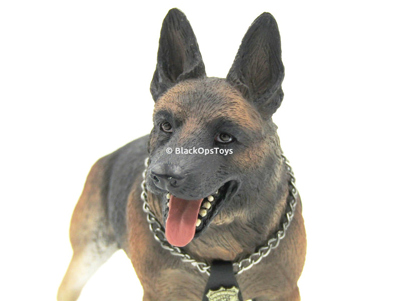 Load image into Gallery viewer, Police ESU K-9 Division - German Shepherd w/Metal Leash &amp; Badge
