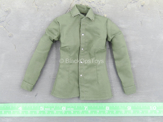 WWII - Afrika Female Officer - OD Green Combat Shirt