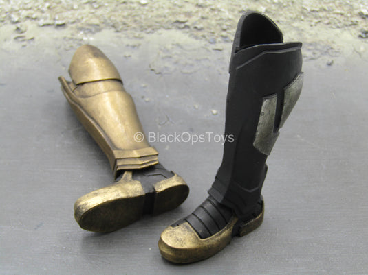 Shadow Void - Black & Gold Like Female 2-Part Boots (Peg Type)