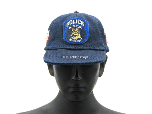 Police ESU K-9 Division - Blue Police Cap w/Patch Detail
