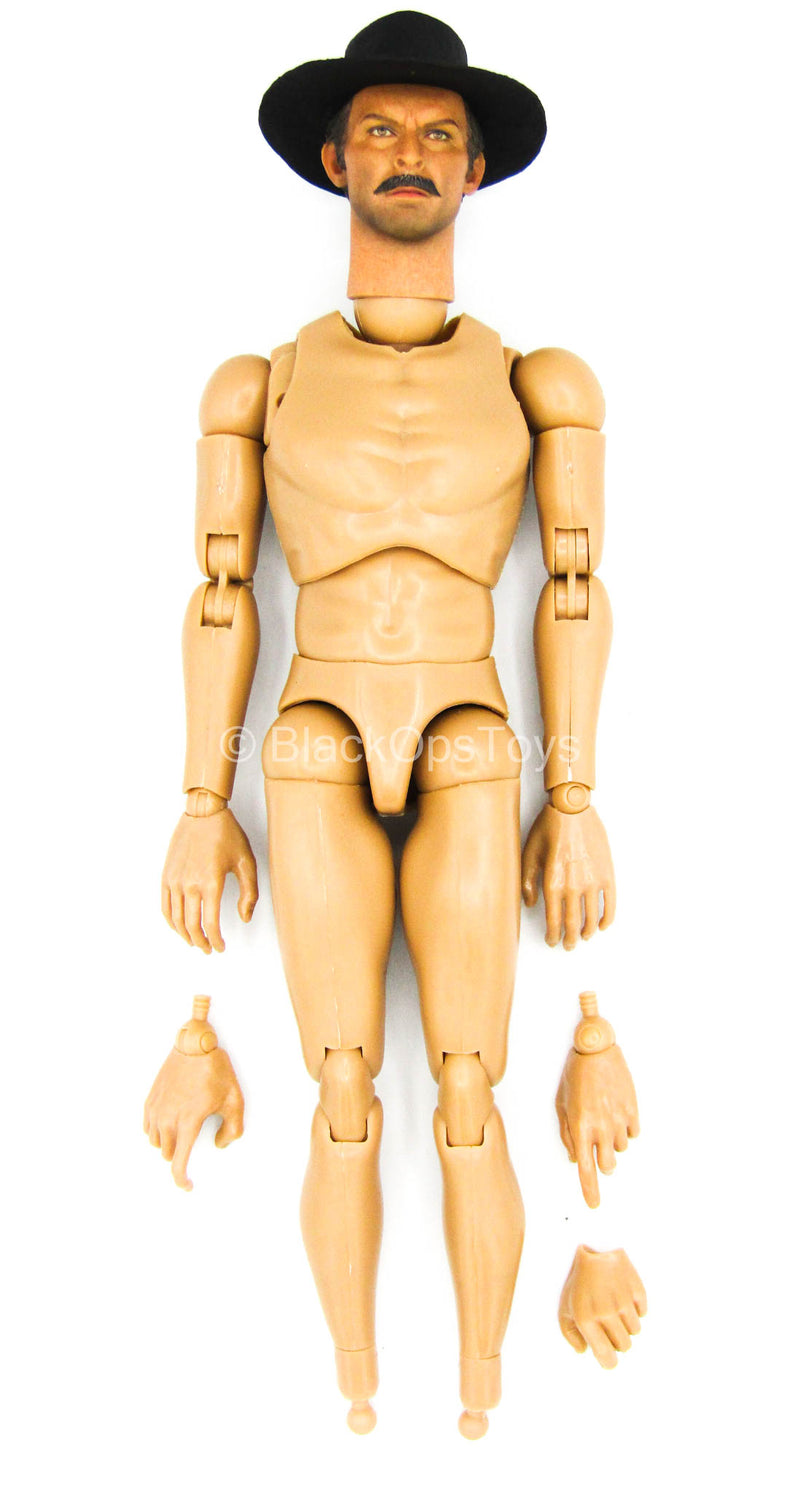 Load image into Gallery viewer, Cowboy - The Bad - Male Base Body w/Head Sculpt &amp; Hat
