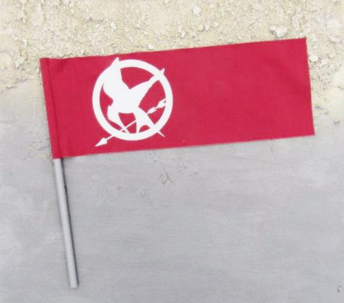 Hunger Games Katniss Everdeen Red Flag Banner