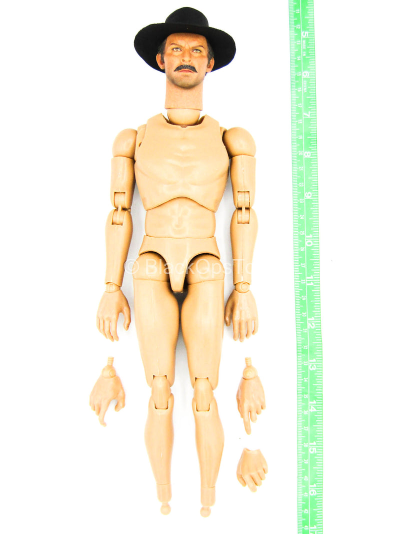 Load image into Gallery viewer, Cowboy - The Bad - Male Base Body w/Head Sculpt &amp; Hat

