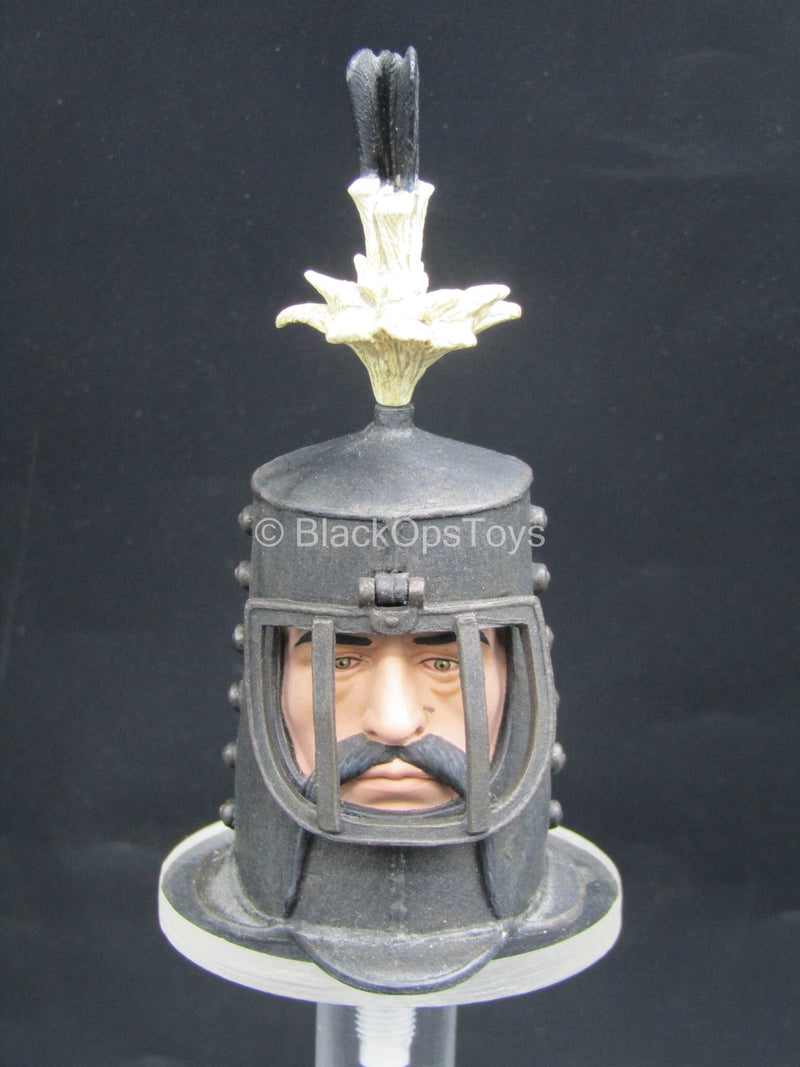 Load image into Gallery viewer, Monty Python - Sir Bedevere - Male Helmeted Head Sculpt
