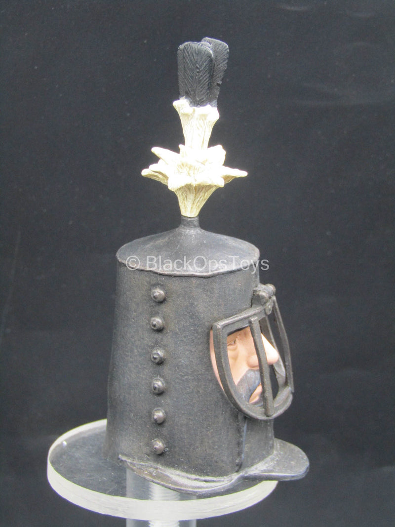 Load image into Gallery viewer, Monty Python - Sir Bedevere - Male Helmeted Head Sculpt
