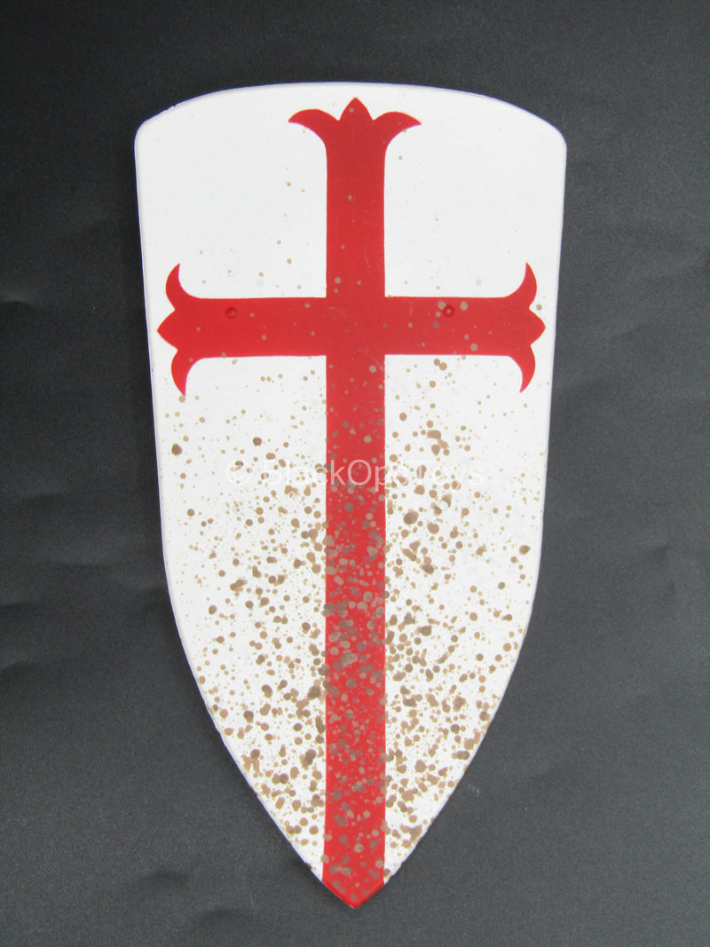 Load image into Gallery viewer, Monty Python - Sir Galahad - Weathered Red &amp; White Shield
