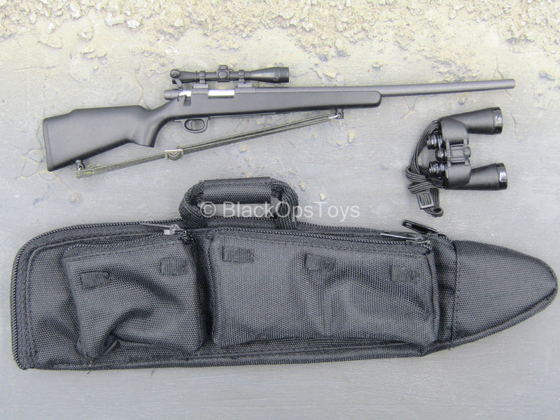 Load image into Gallery viewer, Sniper Team Observer - Black Bolt Action Sniper Rifle w/Rifle Bag
