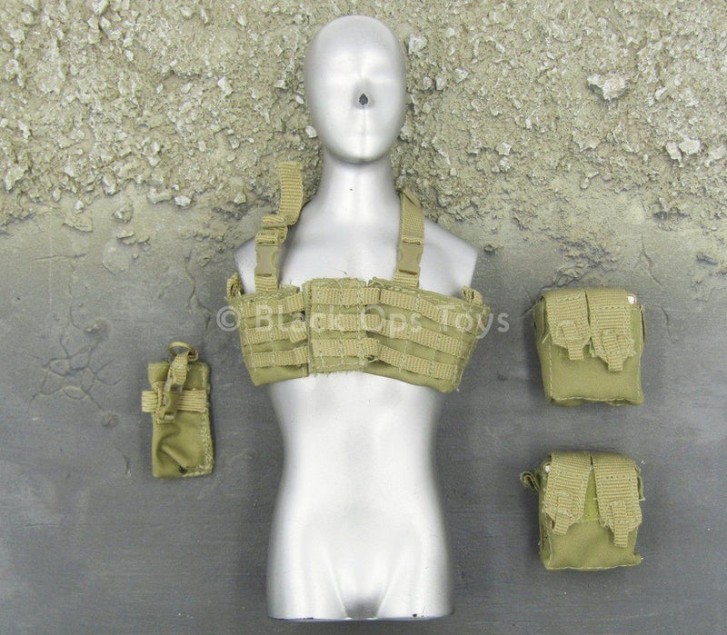 Load image into Gallery viewer, US Navy Seal Team 3 HAHO - Tan Chest Rig &amp; Pouch Set
