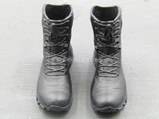 Civil War - Winter Soldier - Black Combat Boots (Peg Type)