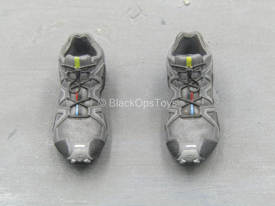BOOT - Black & Grey Salomon Combat Boots (Peg Type)