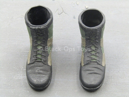 Special Forces Sniper - Black & Green Boots (Foot Type)