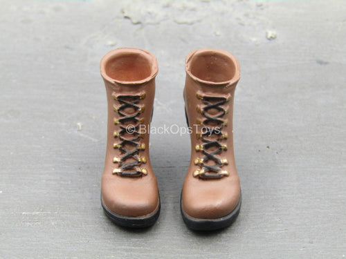 Lady Joker - Female Brown High Heel Shoes (Peg Type)