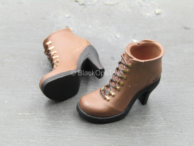Load image into Gallery viewer, Lady Joker - Female Brown High Heel Shoes (Peg Type)
