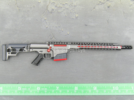 RIFLE - Grey & Red MRAD Sniper Rifle w/Folding Stock – BlackOpsToys