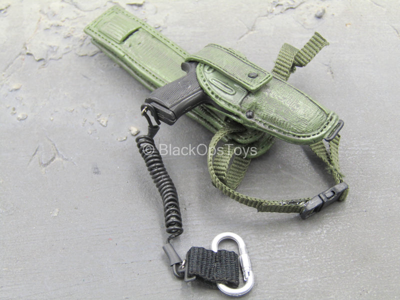 Load image into Gallery viewer, US SOCOM Army Ranger - M9 Beretta Pistol w/Green Holster
