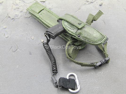 US SOCOM Army Ranger - M9 Beretta Pistol w/Green Holster